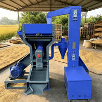 Mini-machine combinée de décorticage du riz à moteur diesel commercial pour ateliers agricoles ruraux