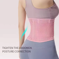 Ceinture de protection lombaire sportive pour femme en néoprène et polyester, ajustable, souple, pressurisée, soutien abdominal respirant