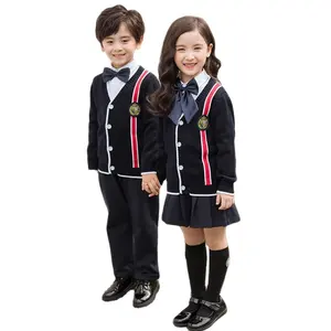 Latest design cheap school uniform sweater wear Kids kindergarten school uniforms