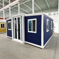 Cabane de glamping préfabriquée de luxe, aménagement flexible, isolation thermique ignifuge, maison modulaire extensible en conteneur