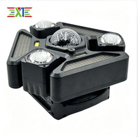 Boule magique à trois bras RGBW LED Laser Strip, lumière d'ambiance KTV, effet de tête mobile, contrôle DMX512, IP, 20 éclairs/secondes
