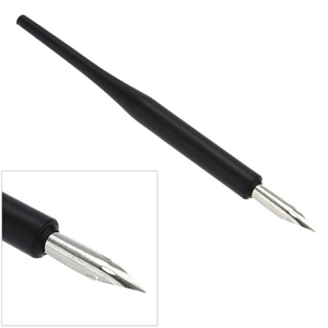 Nail Art Flower Painting Pen Tool <b>Set</b> Phototherapy Gel Pen <b>Crimped</b> Ferrule Metal Brush with 5 Replaceable Tip Manicure Kit - Product Image 3