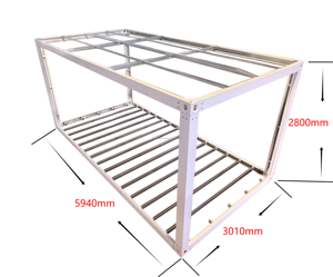 <span class=keywords><strong>GYD</strong></span> Tiny 20 40 FT personalizado prefabricado modular prefabricado portátil desmontable estructura de acero ligera contenedor casa marco precio - Product Image 2