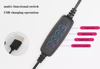 Anneau lumineux LED de 10 pouces avec trépied réglable de 2 m et double support pour téléphone – Lampe annulaire pour selfies, idéale pour le streaming en direct, TikTok et YouTube