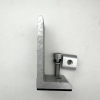 Supports de montage en L pour panneaux solaires anodisés, applications industrielles pour toitures