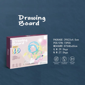Çocuklar için yaratıcı komik Diy Doodle 3d havacılık büyülü çizim panosu oyuncak seti - Product Image 4