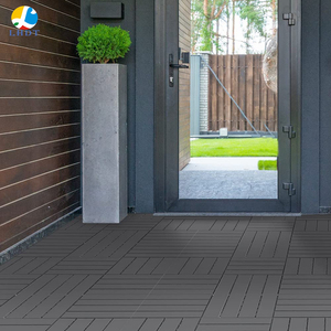 Bricolage <span class=keywords><strong>imitation</strong></span> <span class=keywords><strong>bois</strong></span> plastique imperméable plancher extérieur imbriqué Composite pont Patio terrasse carreaux - Product Image 5