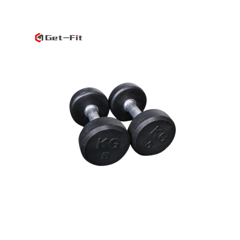 Juego de mancuernas ajustables pintadas portátiles de hierro fundido con  mancuernas personalizadas