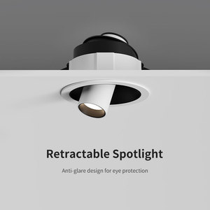 <span class=keywords><strong>Spot</strong></span> encastré LED rétractable et réglable de 75 mm, anti-éblouissement, pour plafond, 10 W, pour maison, magasin, hôtel - Product Image 6