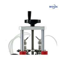 Machine de remplissage semi-automatique de bureau à 2 buses pour flacons de parfum, remplisseuse pneumatique à vide pour liquides cosmétiques et parfums, modèle très vendu