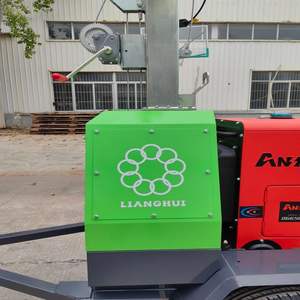 Promotion : Tour d'éclairage LED mobile télescopique industrielle de 7 m pour stades, avec générateur solaire/diesel portable, DC IP68, 440 000 lm, 30 faisceaux - Product Image 5