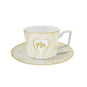 Platos, Tazones y Tazas para Hotel y Cafetería, Vajilla Elegante de Porcelana Blanca con Borde Dorado y Diseño de Corazón, de 6.5 a 14 Pulgadas, Venta al Por Mayor - Product Image 4