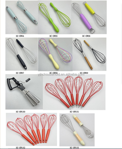 Bộ <span class=keywords><strong>2</strong></span> Dụng Cụ Nhà Bếp Dụng Cụ Làm Bánh Cây Đánh Trứng Silicon 10/12 Inch Chống Dính Cây Đánh Bơ Kem Cán Gỗ Cho Máy Trộn Trứng - Product Image 4