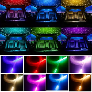 LED Fiber Optic Light Star Cable Bundle PMMA End Glow Fiber <b>Rope</b> 1.35 mm 100 cm Decorative <b>Lighting</b> for Xmas - Product Image 1