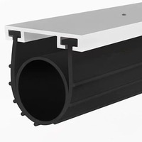 Bande de caoutchouc imperméable universelle Joint inférieur de porte de garage pour volet roulant Trous de revêtement de sol en époxy Protection contre le vent et la poussière
