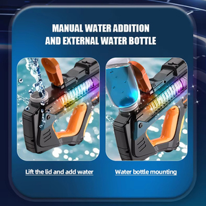 Pistola de Agua Eléctrica 2025 con Luces, Pistola de Agua Automática, Juguetes de Pistola de Agua Absorbente para Niños y Adultos al Aire Libre - Product Image 6