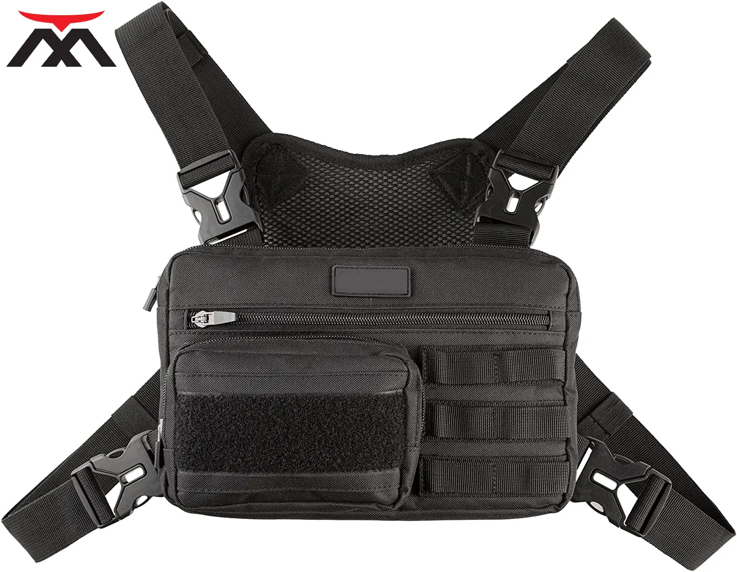 Factory direct sales waterproof portable Oxford cloth USB multi-functional storage strap chest bag oblique shoulder chest bag