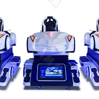 Simulateur de course VR 9D AMA, machine de jeu d'arcade de réalité virtuelle pour parc d'attractions, centre commercial
