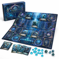 Plateau de jeu personnalisé imprimé, plateau de jeu hexagonal, jetons de jeu en résine, dés colorés pour jeu de combat mécanique, jeu de table d'aventure