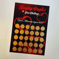 Conception imprimée en papier personnalisé Cadeau d'anniversaire Activités pour les couples Affiche de liste de seaux à gratter d'amour
