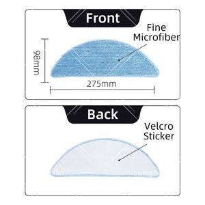 Compatible avec <span class=keywords><strong>Neatsvor</strong></span> X500/X520/X600/X600 Pro/Tesvor X500/M2 Filtre HEPA Chiffon de lavage Brosse principale et latérale - Product Image 5