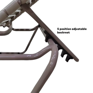 ヨーホーサンガーデンラウンジャー アルミ製サンベッド 編み込みシングルベッド ホテル用チェア ラウンジベルトストラップ付き プール家具 ラウンジ ビーチプールチェア - Product Image 2