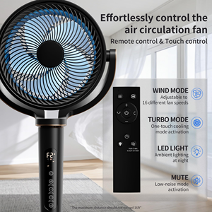 Ventilador de torre de plástico de doble propósito para refrigeración y calefacción doméstica con control remoto, diseño vertical, 3 velocidades y bajo nivel de ruido - Product Image 6