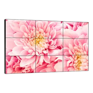 Affichage visuel d'intérieur d'encadrement étroit d'écran d'épissure de mur d'affichage à cristaux liquides de HD pour la publicité commerciale 46/49/55 pouces