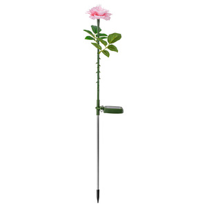 Solar Garden <b>Lights</b> <b>Rose</b> Flower Led Solar Powered Outdoor Lawn Decor Water Resistant For Yard Patio Balcony Landscape Lighting - Product Image 5