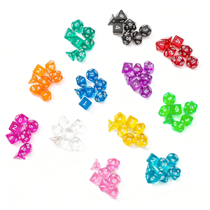 Ensemble <span class=keywords><strong>de</strong></span> dés DND transparents en acrylique, 1 pièce, polyédriques D20, 16mm carrés, pour jeux <span class=keywords><strong>de</strong></span> rôle, jeux <span class=keywords><strong>de</strong></span> société - Product Image 3