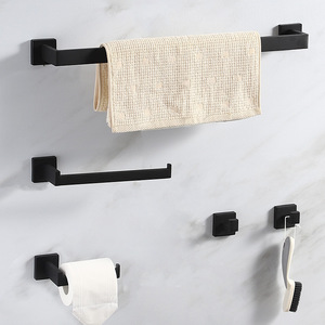 OEM/ODM Personnalisé, Acier Inoxydable SUS304, <span class=keywords><strong>Quincaillerie</strong></span> Moderne pour Salle de Bain et <span class=keywords><strong>Cuisine</strong></span>, Ensemble de 5 Accessoires de Salle de Bain pour Villa - Product Image 1
