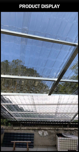 JXH sicurezza antincendio grondaia cresce trasparente pulito pannello del tetto tegola in policarbonato Pvc resina - Product Image 6