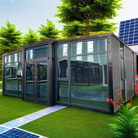 2 Chambres et 1 Salle de bain Hôtel Design Extensible Option en Vente Luxe 20/40ft Préfabriqué Flat Pack Container House