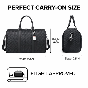 Custom Large Capacity Luxury Waterproof Duffel <strong>Bag</strong> Full Logo Weekender Travel Overnight Designer Pu Leather Unisex Zipper - Product Image 5