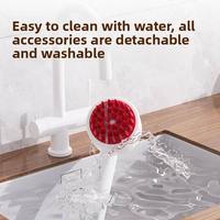 Brosse de lavage capillaire en ABS, peigne à shampoing, masseur de cuir chevelu, style MUJI, gratte-tête anti-démangeaisons, sûr pour les chats