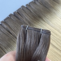Cheveux vierges Remy européens de haute qualité, couleur personnalisable, double trame invisible et douce, tissage à la machine, en stock, bienvenue les demandes.