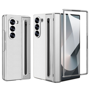 VIETAO PU in pelle Z piegare 7 custodia per telefono cellulare con penna per <span class=keywords><strong>Samsung</strong></span> <span class=keywords><strong>Galaxy</strong></span> Z piega 7 6 5 4 <span class=keywords><strong>3</strong></span> custodia con pellicola protettiva dello schermo anteriore - Product Image 1