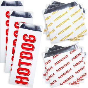 Bolsas de Papel de Aluminio para Alimentos con Logotipo Personalizado, Resistentes a la Grasa, para Barbacoa, Kebab, Comida para Llevar, Desechables, Precio de Fábrica al por Mayor, Gran Venta 2025 - Product Image 1
