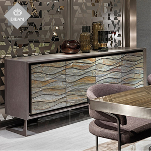 Wood <strong>Sideboards</strong> Living Room Storage Cabinet <strong>Grey</strong> Luxury Buffet Cabinet <strong>Sideboard</strong> <strong>Modern</strong> Side Cabinet Buffet Table Furniture - Product Image 1