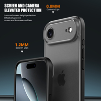 Sensation de peau translucide mat PC TPU Defender antichoc pare-chocs housse de téléphone portable pour iPhone 17 Air