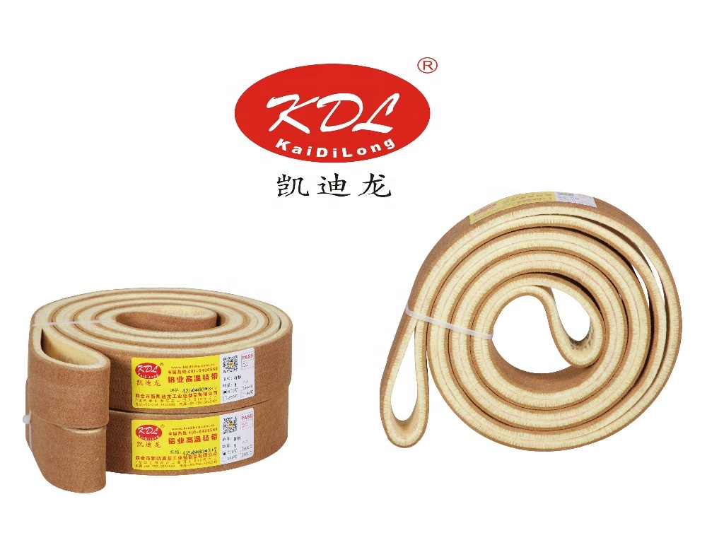 Термостойкая передача войлока PBO бесшовная конвейерная лента