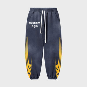 ชุดวอร์มลายทางกันน้ำระบายอากาศได้ดี ทรงหลวมขากว้าง สไตล์แบ็กกี้ พิมพ์โลโก้ตามสั่ง ขายส่งปี 2025 - Product Image 2