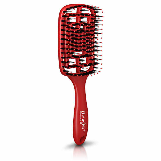 Red Scarlett Portable Wireless Hair Brush Custom Logo Wooden Comb with ABS & Steel Handle for Travel Hotel Salon Use