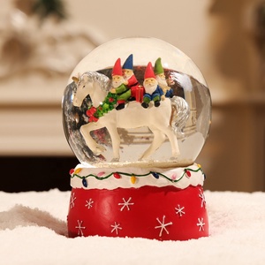 Tùy Chỉnh Phim Hoạt Hình Quả Cầu Tuyết Kỳ Lân Nước Quả Cầu Bông Tuyết Cơ Sở Thủy Tinh Thổi Tuyết Món Quà Lưu Niệm Phòng Trang Trí Nhựa Tuyết Toàn Cầu - Product Image 4