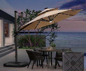 Parasol à poteau latéral Factory Direct Outdoor Villa Garden Coffee Store Outdoor Umbrella - Product Image 3