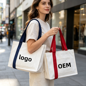 Custom eco-friendly extra-large fabric reusable <b>canvas</b> cotton <b>shopping</b> tote <b>bag</b>,OEM,ODM - Product Image 1
