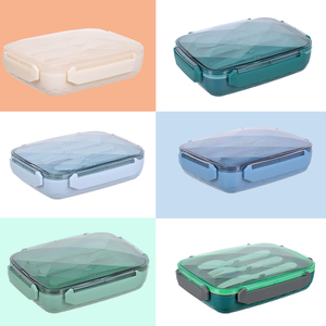 Được Thiết Kế Nắp Với Vòng <span class=keywords><strong>Silicon</strong></span> Và Nhựa Độc Đáo Hộp Ăn Trưa Bpa Miễn Phí PP Bằng Lò Vi Ba Leakproof Cho Các Trường Học Trẻ Em - Product Image 5