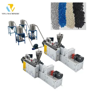 Macchina per pelletizzatore per riciclaggio in PVC granulatore a doppia vite macchina per granulatore per pellettizzazione in PVC a taglio caldo