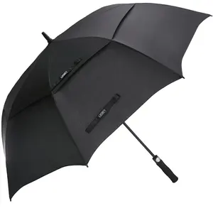 Guarda-chuva grande extra grande, cobertura dupla, à prova de vento, à prova d'água, para golfe