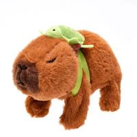 Sac à dos en peluche électrique Capybara avec effets sonores et de marche, jouet électronique pour enfants
